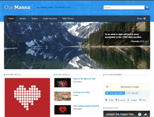 Tablet Screenshot of ourmanna.com